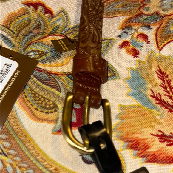 Patricia Nash Studded Brown Kaya Belt NWT - Picture 3 of 4